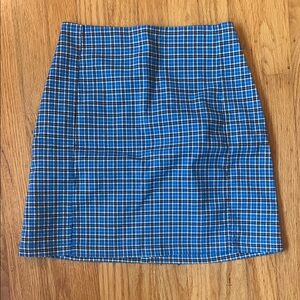 Brandy Melville John galt blue plaid skirt!